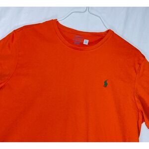 Polo Ralph Lauren Men Orange Short Sleeve Crew Neck T Shirt Tee Size XL